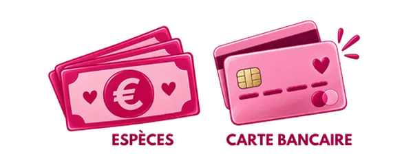 Espèces et carte bancaire